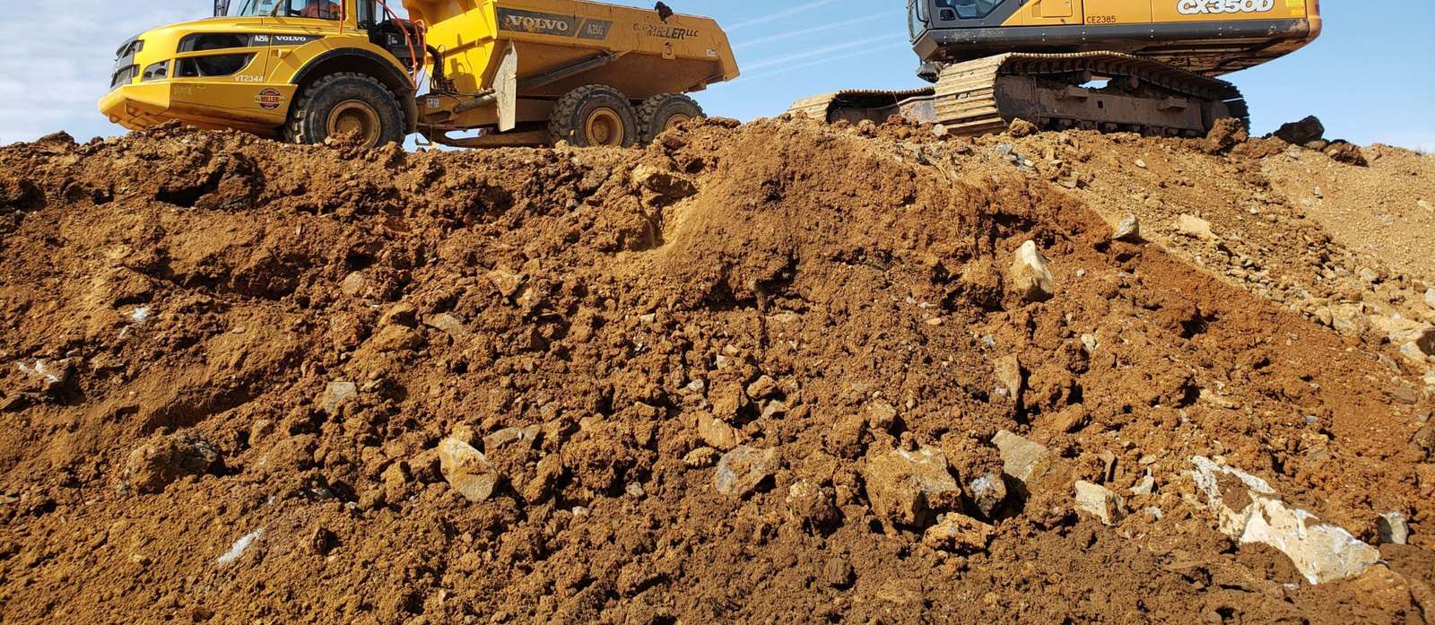 Earthwork, cut and fill, and site drainage